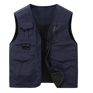 Gilet multi-poches personnalisé de meilleure qualité avec poche gilets de chasse décontractés pour hommes en plein air vente en gros - Product Image 6