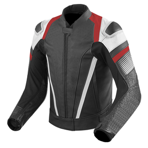 Chaqueta de cuero genuino de la más alta calidad al por mayor chaqueta de carreras de motos impermeable personalizada para hombres POR INDUSTRIAS INCREÍBLES - Product Image 2