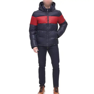 Chaqueta de invierno de burbujas de talla grande de alta calidad para hombre, nueva llegada, chaqueta de tela con cuello levantado y logotipo personalizado, precio - Product Image 3