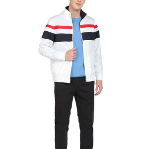 Ropa de calle Chaqueta de bombardero de tela cómoda para hombre Ropa de invierno Estilo de cremallera Bolsillos laterales Chaquetas de bombardero para hombre - Product Image 5