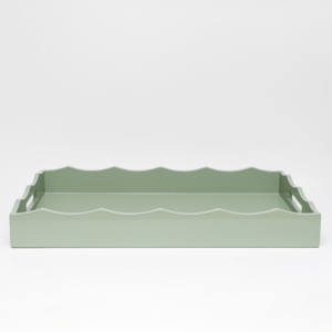 Plateau laqué artisanal pour bureau à domicile Plateau de service en laque de haute qualité pour hôtels restaurants et intérieurs contemporains - Product Image 2