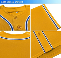 Nueva llegada sublimada camiseta de béisbol en blanco 100% poliéster 3D bordado Logo camisetas de béisbol impresión Digital