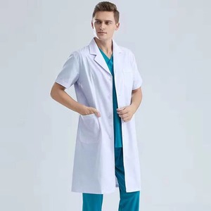 Nuevos uniformes de trabajo Unisex para Hospital de verano, batas de laboratorio para médicos blancos profesionales para enfermera - Product Image 3