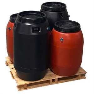 Good price 200L Plastic Drum Blue HDPE Chemical Barrel 200 Litre/KG Blow Molding Bucket Double Lid 55 Gallon Plastic Drum