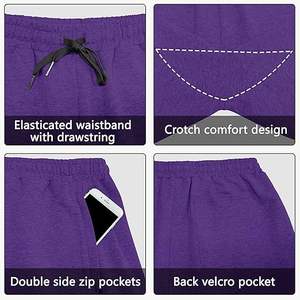 Pantalones Cortos Deportivos Ligeros de Algodón para Hombre, Corte Holgado, Secado Rápido, para Entrenamiento, Yoga, Fitness, Elásticos, para Estar en Casa, Correr, Estirar - Product Image 3