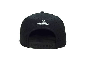 Gorra Snapback Negra Lisa al por Mayor con Perforaciones Láser Transpirable, Lista para Bordado Personalizado, Directo de Fabricante - Product Image 4