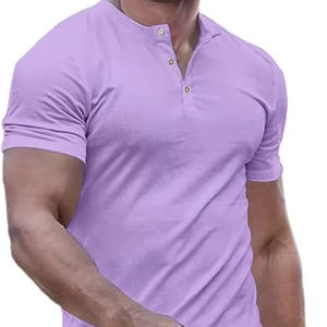 เสื้อยืดผู้ชายคุณภาพสูง ผ้าเจอร์ซีย์เนื้อแน่น 220 กรัม ไม่มีลาย สกรีนโลโก้ได้ แขนสั้น ทรงปกติ สวมใส่สบาย ระบายอากาศดี เหมาะสำหรับฤดูร้อน - Product Image 1