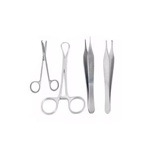 Ensemble d'instruments de chirurgie mineure avec boîte en acier inoxydable, pinces et porte-aiguilles, kit de chirurgie, 13 pièces - Product Image 3