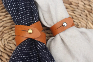 ชุดแหวนผ้าเช็ดปากทำจากไม้ที่สวยงามสวยงามมีหลายสีให้เลือกสำหรับงานเลี้ยงร้านอาหาร - Product Image 3