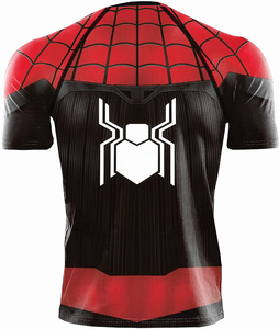 Último diseño Hombres Rash Guards Color rojo Rash Guards a la venta en tamaño adulto Rash Guard Ropa deportiva Poliéster Spandex Camisa ajustada - Product Image 2