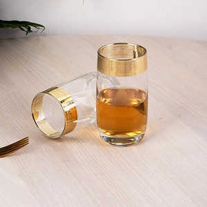 ชุดแก้วน้ำผลไม้ทองเหลืองชุบทอง 2 ใบ - Product Image 4