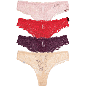 女性用セクシーレースひも透明メッシュGストリングローライズ通気性ナイロン下着ウエストソリッドパターンパンティにロゴ付き - Product Image 2