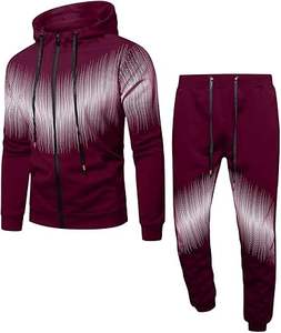 Ensemble de survêtement 2 pièces personnalisé de haute qualité pour hommes sweat à capuche décontracté pantalon de jogging vêtements de sport d'hiver Logo disponible en gros Air - Product Image 1