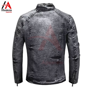 Veste en jean unisexe personnalisée de haute qualité, style vintage, vente en gros, lavée, OEM, écologique, imperméable, 300g - Product Image 6