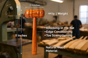 ไม้เคาะไม้คริกเก็ตที่มีน้ำหนักเบาและทนทานสำหรับฝึกซ้อมและฝึกซ้อม - Product Image 6