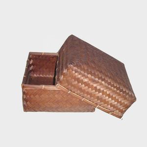 Paniers en bambou tissés conçus en usine organisateur de stockage à domicile naturel personnalisable pour le stockage de fruits de cuisine idée cadeau tissée - Product Image 4