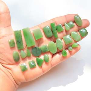 คุณภาพสูง 100% หยกไนฟราท์ธรรมชาติ Cabochon ขายส่งผสมขนาดและรูปร่างอัญมณีหลวมสําหรับทําเครื่องประดับในราคา OEM จํานวนมาก - Product Image 1