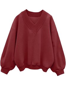 High Quality Winter Women's Casual Crew Neck Pullover Sweatshirt 3D Embroidery Regular Fit Breathable Windproof 100% Cotton - Product Image 3