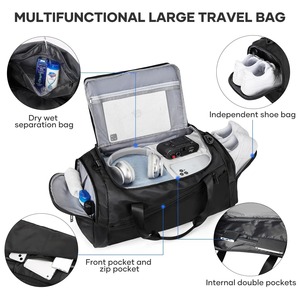 Lightweight 50-70L Nylon Travel <b>Duffel</b> <b>Bag</b> Foldable Gym <b>Bag</b> Shoe Pocket Waterproof Sports <b>Bag</b> <b>Men</b> Women Fitness Luggage Erni - Product Image 5