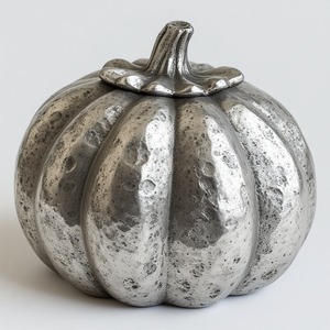 Premium hollow aluminium pumpkin lantern, artisan hand-carved pierced design, illuminating interiors with glowing - Product Image 6