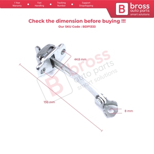 BDP1333 Limitador de Apertura de Puerta Trasera para C1 107 Aygo 2005-2014 5 Puertas HB 9181J6 - Product Image 5