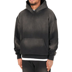Vêtements décontractés chauds de qualité supérieure pour adultes Sweats à capuche délavés au soleil Sweats à capuche délavés au soleil au design personnalisé - Product Image 3