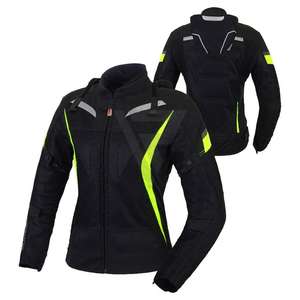 Dernière veste de course moto unisexe 2025 en cuir et nylon professionnel, réfléchissante, coupe-vent, respirante, équipement de sport grande taille - Product Image 3