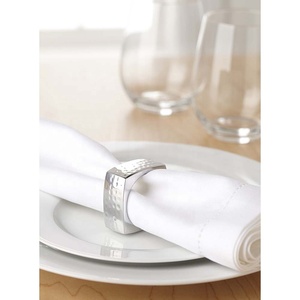 Wedding Table Metal Silver Decorative Alloy Napkin <b>Rings</b> Wedding Table Decoration Fashionable Restaurant Table - Product Image 1