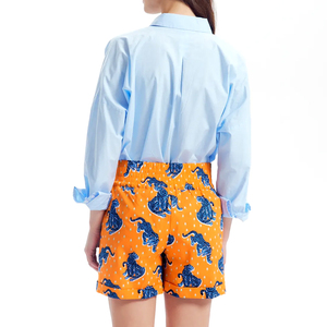 Breathable Quick Dry Women's High Waist Elastic <b>Shorts</b> Custom Logo Printed Digital Wholesale Workout Made in Pakistan - Product Image 3