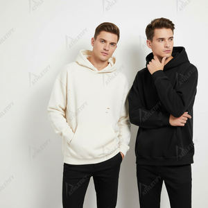 Sudadera con Capucha Desgastada y Lavada a la Piedra para Hombre, con Detalles Desgarrados, Estilo Urbano, para un Look Relajado y Elegante - Product Image 2