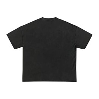 T-shirt surdimensionné à col rond en coton 100% vintage délavé à l'acide avec logo personnalisé pour homme, streetwear écologique