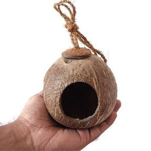 CASA DE PÁJAROS DE CÁSCARA DE COCO REDONDA ECOLÓGICA/ESCUDO DE MASCOTAS PEQUEÑAS HECHO en VIETNAM - Product Image 2