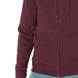 Sweat à capuche zippé uni personnalisé Sweats à capuche pour hommes Vente en gros Poids lourds Sweats à capuche zippés de qualité supérieure à bas prix - Product Image 4