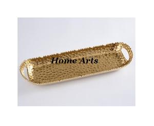 Plateau de service en aluminium martelé, taille personnalisée, forme rectangulaire, plateau de service aux dates et desserts au prix le plus bas - Product Image 1