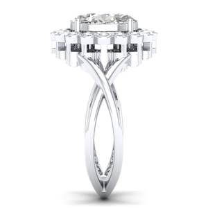 เรเยสทำด้วยมือ925เงินสเตอร์ลิงแหวนสัญญาแต่งงานสุดหรู14K ทองชุบทองของขวัญครบรอบเครื่องประดับที่ดีสำหรับผู้หญิง - Product Image 3