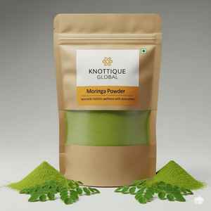 Poudre de feuille de Moringa dense nutritive Poudre de feuille verte pour la cuisson des smoothies et la préparation des aliments en Inde - Product Image 6