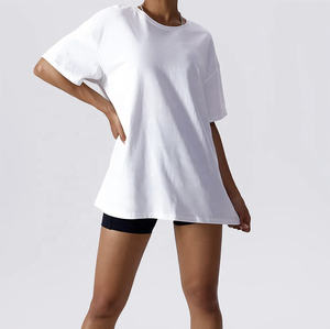 Top ample respirant vêtements de fitness vêtements pour femmes vêtements de yoga respirants coton femmes T-shirt T-shirts pour femmes du Pakistan - Product Image 3