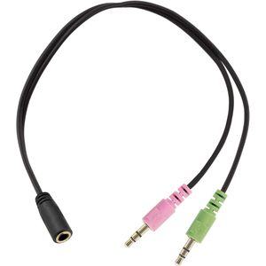 Mumbi <b>Audio</b> Splitter & Converter Headphone Jack Adapter <b>Cable</b> 2x 3.5mm Jack to 1x 3.5mm Jack - Product Image 2