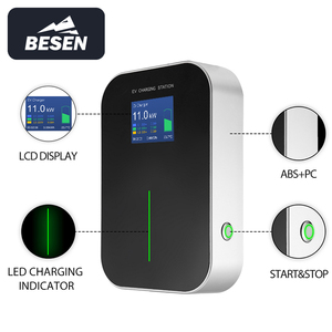 Estación de Carga para Vehículos Eléctricos BESEN de 11 kW Tipo 2 16A Trifásica con Control por Aplicación, <span class=keywords><strong>Cargador</strong></span> EV de Nivel 2 Rápido con Cable de 5 Metros - Product Image 3