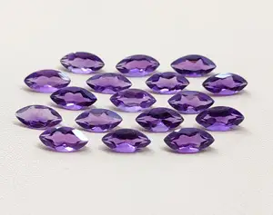 紫水晶混合尺寸侯爵夫人切割高档宝石价格每件来自批发在线石材供应商印度