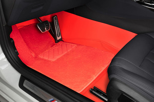 Tapis de voiture doré de luxe Tapis de sol en fibre de carbone Tapis de voiture 3D - Product Image 3