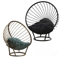 Chaises décoratives en fil métallique de couleur argent pour café et hôtel Chaise de salon de décoration de chambre chic très demandée
