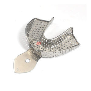 Low <b>Profile</b> Perforated Trays Slim Design Stainless <b>Steel</b> Autoclavable For Patients With Sensitive Gag Reflex Comfort Impressions - Product Image 5