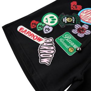 กางเกงขาสั้นสีดำสำหรับผู้ชายกางเกงกีฬากางเกงวอร์มสำหรับผู้ชายกางเกงชายหาดว่ายน้ำขาสั้นสีดำพิมพ์โลโก้ได้ตามต้องการ - Product Image 3