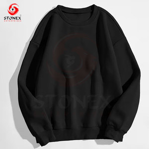 Sweat-shirt en molleton épais pour homme, pull chaud d'hiver à col rond, logo personnalisé, impression de logo et de design sur mesure, OEM - Product Image 3