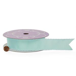 Ruban gros-grain pour bébé, style uni, avec bord festonné - Product Image 3