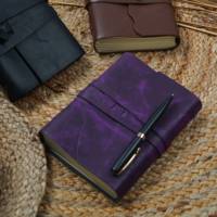 Carnet de notes fait main en cuir véritable 100% avec serrure à clé antique, reliure cousue, spirale, cadeau pour hommes et femmes