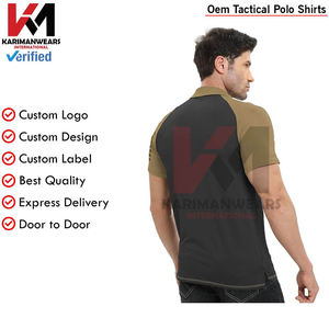 Polo de manga corta táctico para hombre, ligero, antiarrugas, duradero, trabajo activo, entrenamiento, deporte al aire libre - Product Image 5