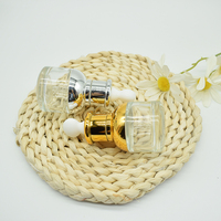 Flacons compte-gouttes en verre dépoli transparent 20ml 30ml avec bouchon multicolore or/argent/or rose – Contenants cosmétiques rechargeables