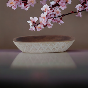 2024 Modern Style White Walnut Hand-<b>Carved</b> <b>Candle</b> Holders Tabletop Display Lantern for Christmas Weddings Home Decoration Mango - Product Image 1